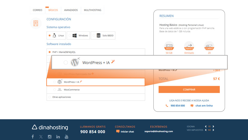 Select your WordPress with AI